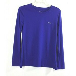 Reebok Mens Shirt Size Small Dri Fit  Long Sleeve Blue Pullover Top